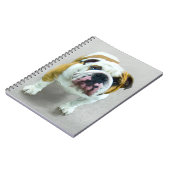 Bulldog-Malerei - Niedliche Original Hunde-Kunst Notizblock (Linke Seite)