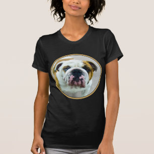 Bulldog-Malerei - Niedliche Original Hunde-Kunst T-Shirt