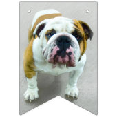 Bulldog-Malerei - Niedliche Original Hunde-Kunst Wimpelkette (Dritte Fahne)