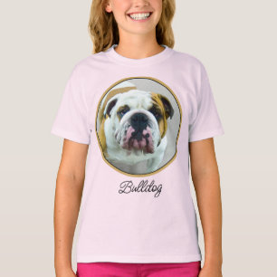 Bulldog-Malerei - Niedlicher Original Hunde Art T  T-Shirt