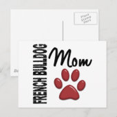 Bulldog-Mama 2 Postkarte (Vorne/Hinten)
