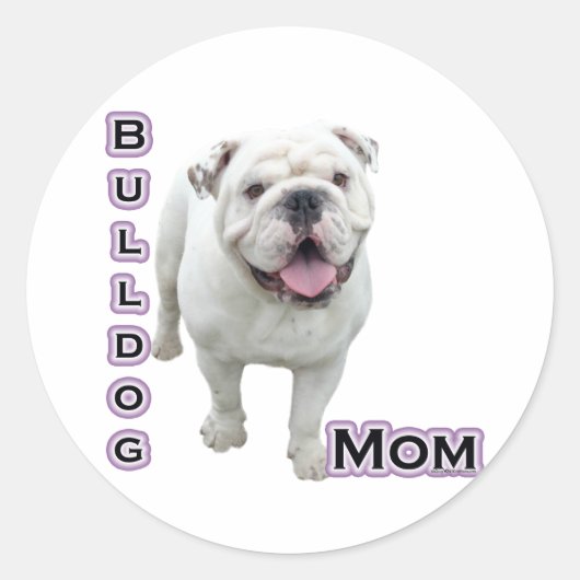 Bulldog Mama 4 - Aufkleber (Vorderseite)