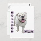 Bulldog-Mama 4 Postkarte (Vorne/Hinten)