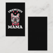 Bulldog Mama Funny Frenchie Mama Visitenkarte (Vorne/Hinten)