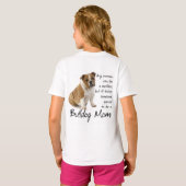 Bulldog Mama Hoodie T-Shirt (Schwarz voll)