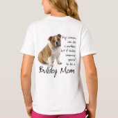 Bulldog Mama Hoodie T-Shirt (Rückseite)