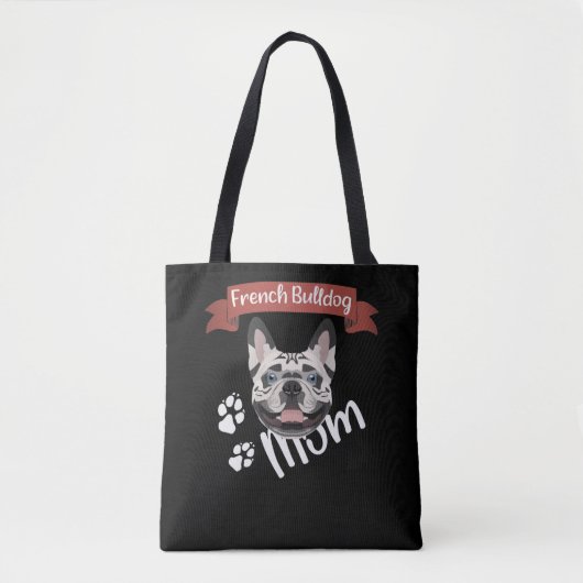 Bulldog-Mama, Hunde-Mama Tasche (Vorderseite)