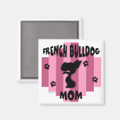 Bulldog-Mama Magnet (Vorderseite/Rückseite)