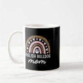 Bulldog Mama Mama Rainbow Leopard Mütter Day Bulld Kaffeetasse (Links)