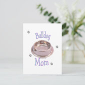 Bulldog-Mama Postkarte (Stehend Vorderseite)