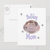 Bulldog-Mama Postkarte (Vorne/Hinten)