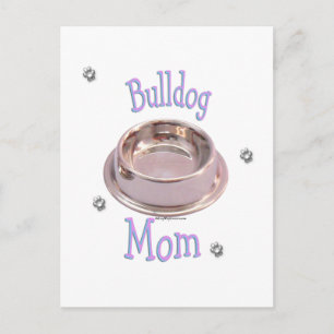 Bulldog-Mama Postkarte