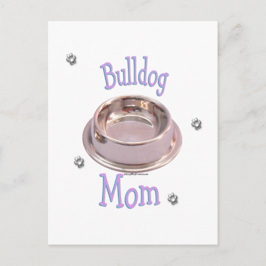 Bulldog-Mama Postkarte (Vorderseite)