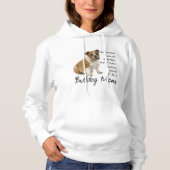 Bulldog-Mama-Shirt Hoodie (Vorderseite)