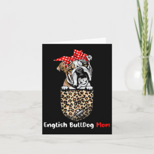 Bulldog-Mama Tasche Bulldog-Mama Muttertag  Karte