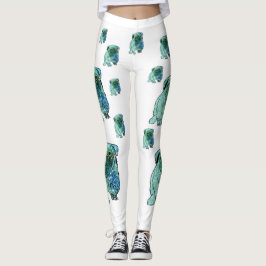 Bulldog Mandala Art Custom Leggings