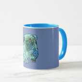 Bulldog-Mandala-Combo-Tasse Tasse (VorderseiteRechts)
