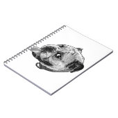Bulldog Manga Notizen Notizblock (Linke Seite)