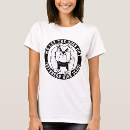 Bulldog Mascot Athlete Wir Ließ die Hunde aus der  T-Shirt