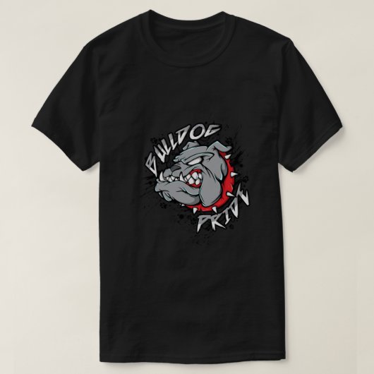 Bulldog Mascot Shirt English Bulldog Logo Pride An (Design vorne)