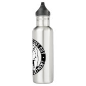 Bulldog Mascot Wir Ließ die Hunde aus der Schule A Edelstahlflasche (Rechts)