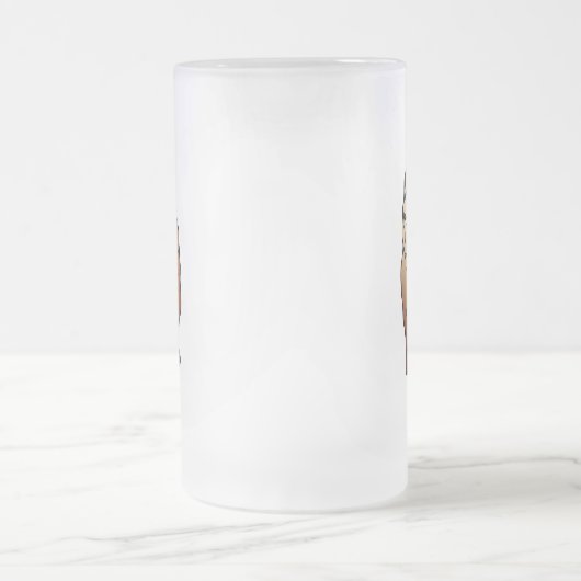 Bulldog Mattglas Bierglas (Mittel)