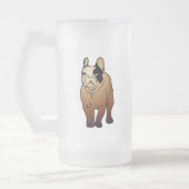 Bulldog Mattglas Bierglas (Links)
