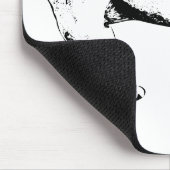 Bulldog-Maus-Pad mit sauberer Linie Mousepad (Ecke)