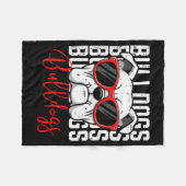Bulldog Men Women Boys Girls Youth Kids Teen Fleecedecke (Vorderseite (Horizontal))