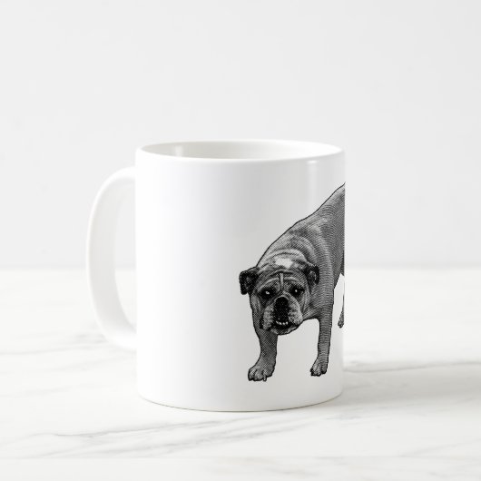 Bulldog Merry Dot Brew Kaffeetasse (Vorderseite Links)