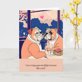 bulldog message happy birthday karte