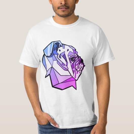 Bulldog Miami Design T-Shirt (Vorderseite)