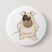 Bulldog mit Big Eyes Button (Vorderseite)