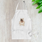 Bulldog mit Big Eyes Schürze