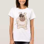 Bulldog mit Big Eyes T-Shirt (Vorderseite)