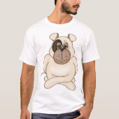 Bulldog mit Big Eyes T-Shirt (Vorderseite)