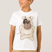 Bulldog mit Big Eyes T-Shirt (Vorderseite)