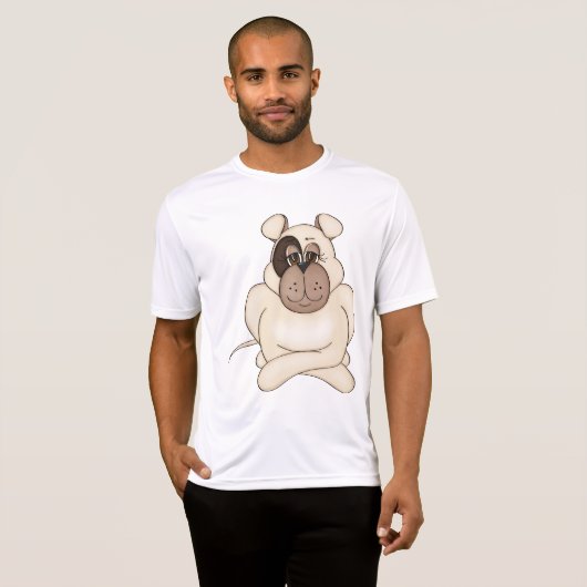 Bulldog mit Big Eyes T-Shirt (Vorne ganz)