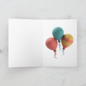 Bulldog mit Birthday cake Einladung (Innenseite)