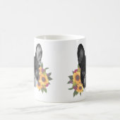 Bulldog mit Blume Coffee Tasse (Mittel)