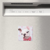 Bulldog mit Bow-Krawatte Magnet (In Situ (Geschirrspüler))