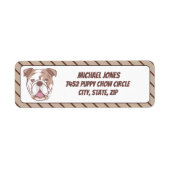 Bulldog mit braunen Diagonalstreifen (Vorne)