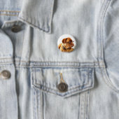Bulldog mit Brille - Schaltfläche Button (Beispiel)