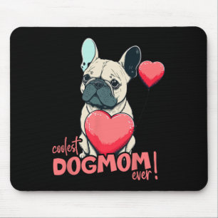 Bulldog mit Heartballon - Coolste Dogama aller Zei Mousepad