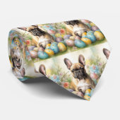 Bulldog mit Ostereiern Krawatte (Gerollt)