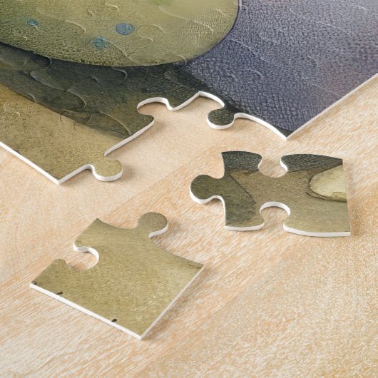 Bulldog mit Ostereiern Urlaub Puzzle (Seite)