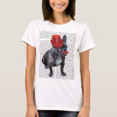 Bulldog mit Red Top Hat und Mustache (Vorderseite)