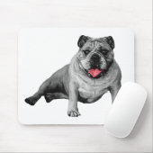 Bulldog mit rotem Charme Mousepad (Mit Mouse)