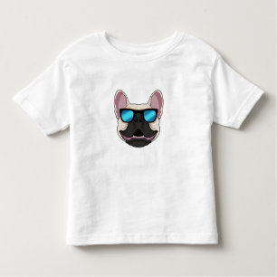 Bulldog mit Sonnenbrille Kleinkind T-shirt