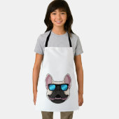 Bulldog mit Sonnenbrille Schürze (Insitu)